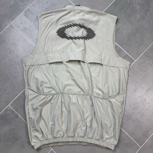 Vintage Oakley Software Vest L Gray 1/2 Zip Cycling Y2K Rare Active